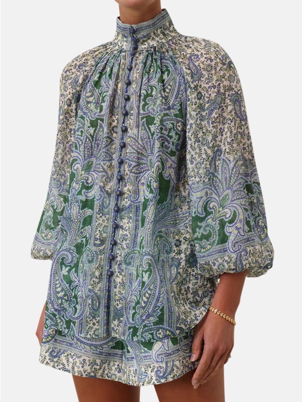RARE 💎 Zimmermann OTTIE Matching Set (Top, Short & Belt) - 🧼 dry cleaned - Picture 2 of 4